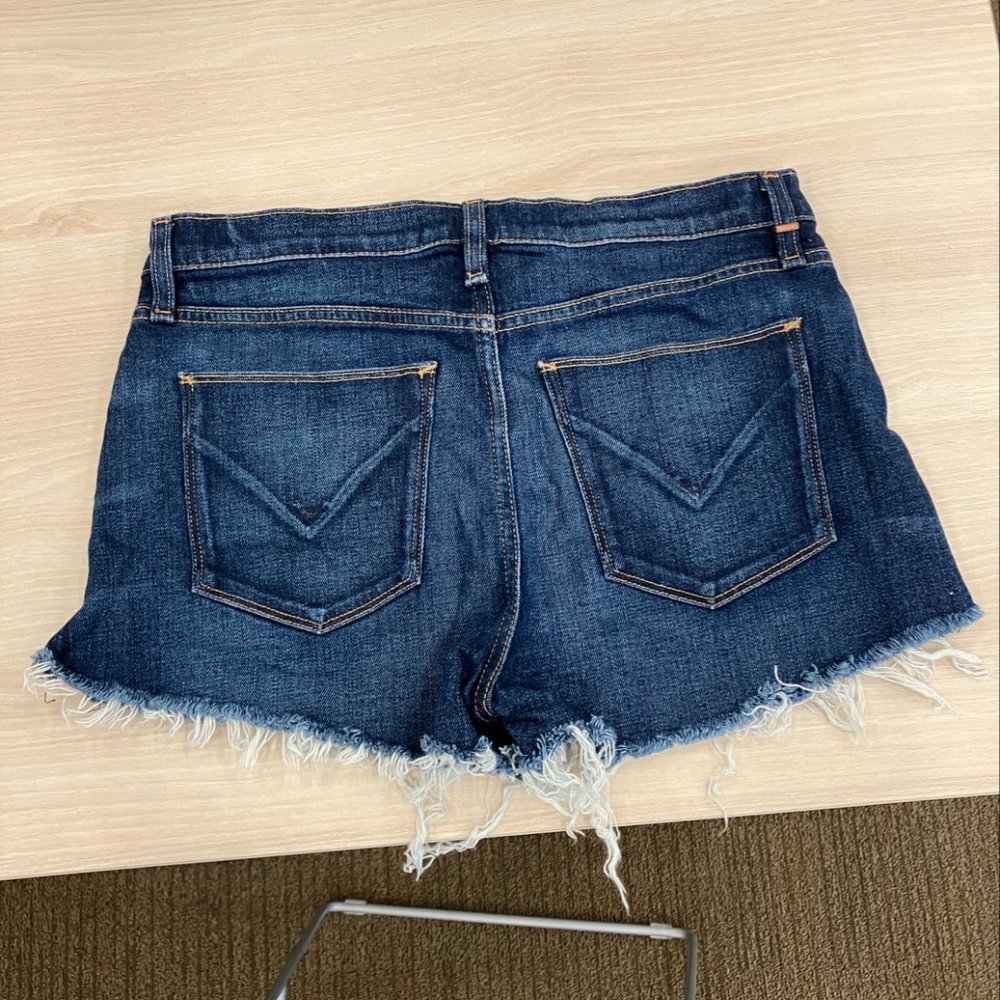 Hudson Jeans Gemma Frayed Cutoff Denim Shorts Size 26